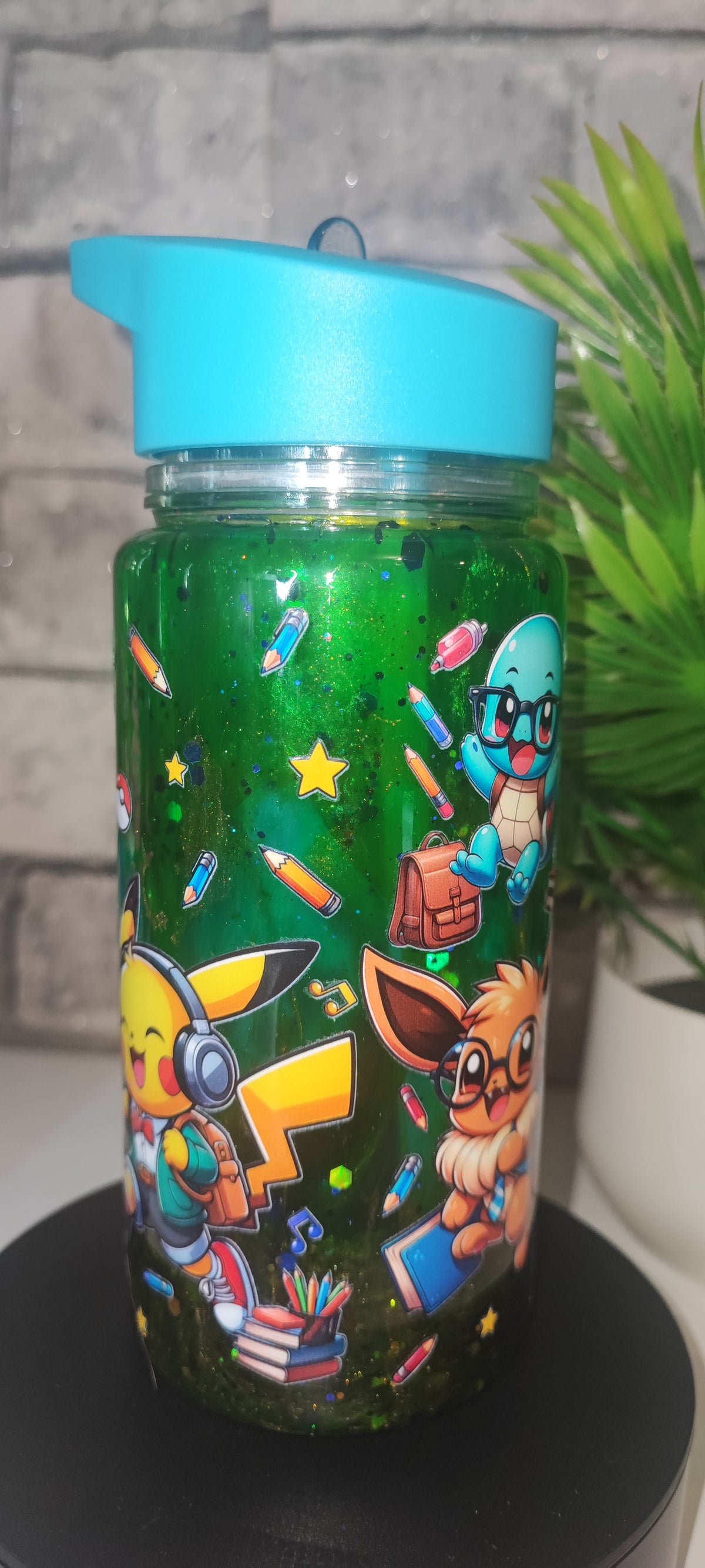 Kleine Flasche mit UV Dtf Aufkleber