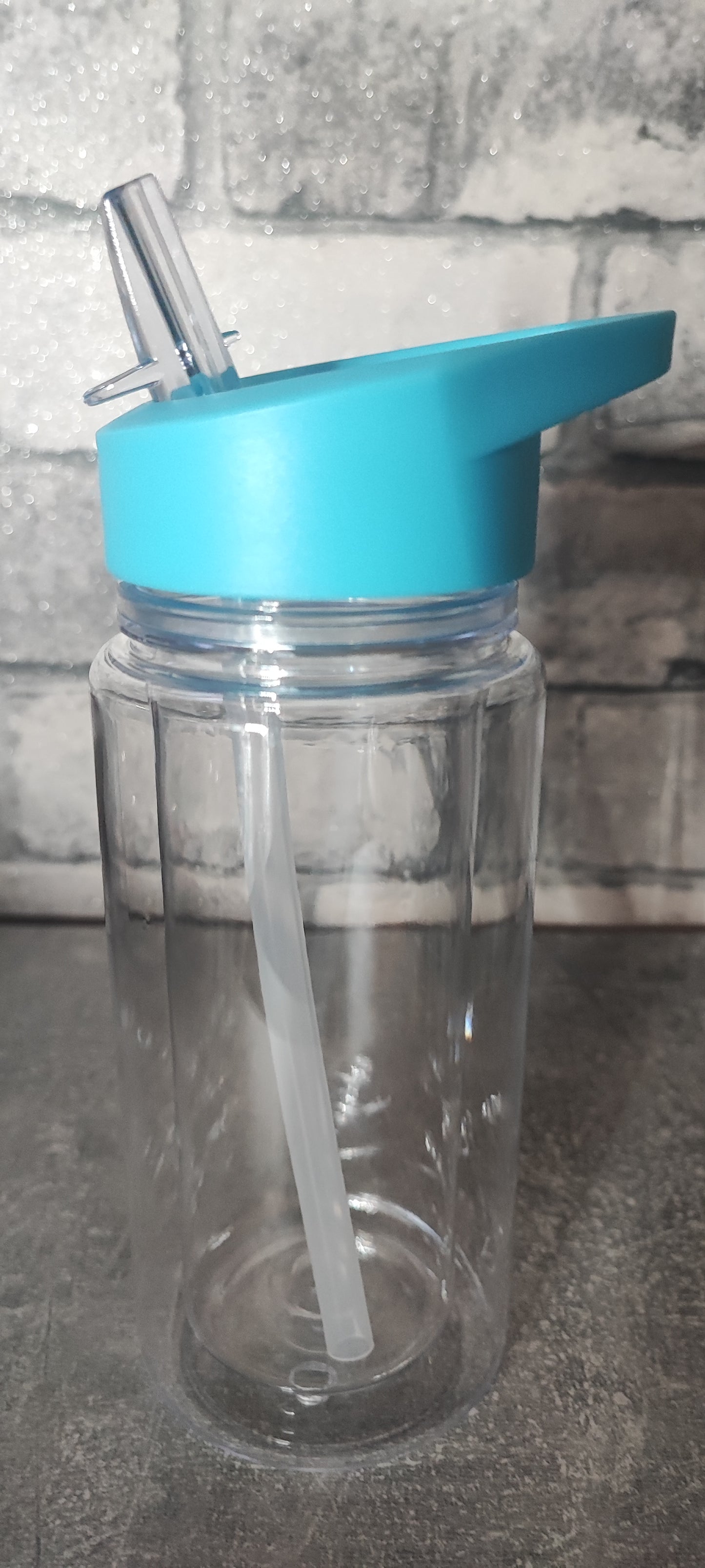 Glitzer Kinderflasche aus Kunststoff mit UV Dtf Aufkleber