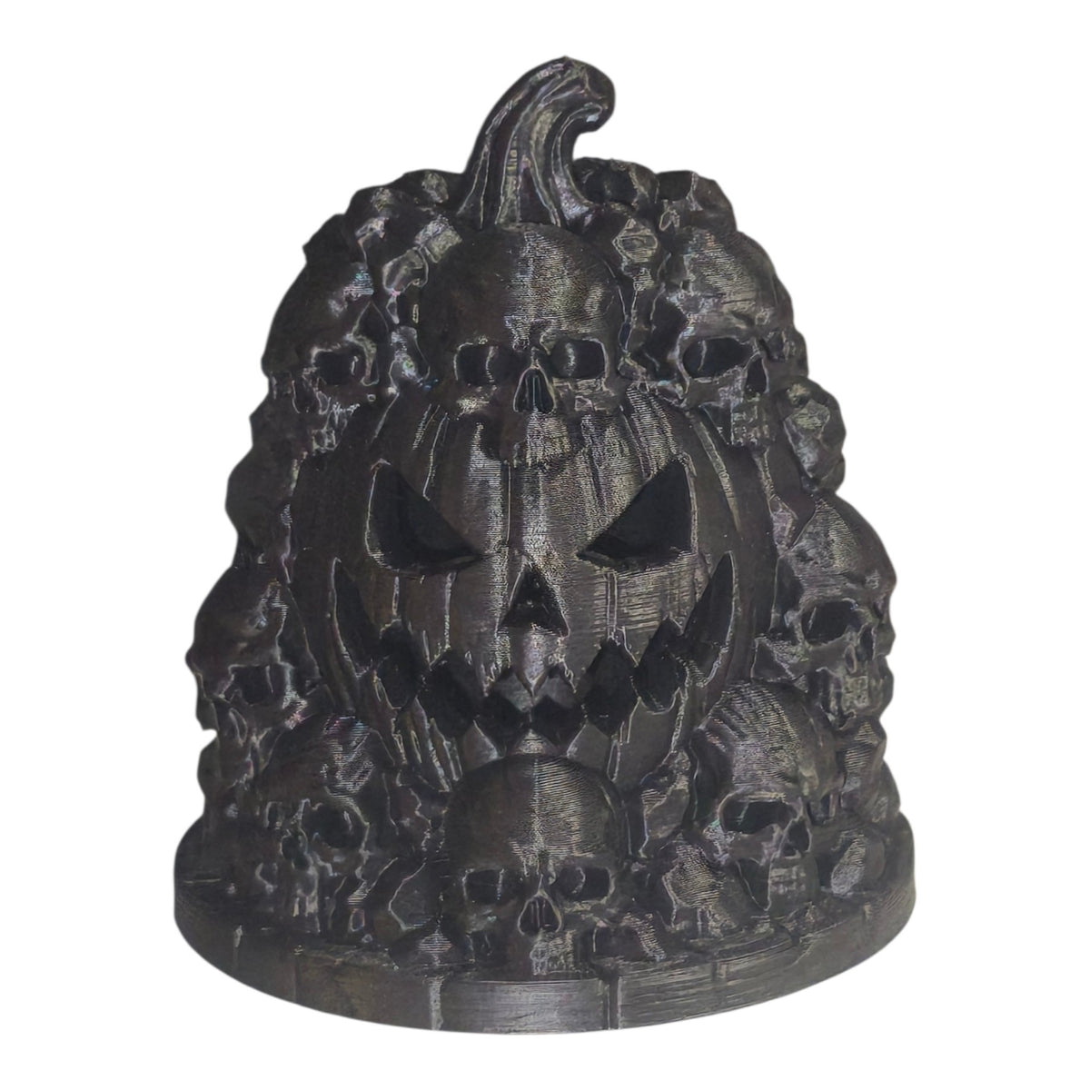 Totenkopf Kürbis mit LED Kit Funktion - 3D gedruckt - Dekoartikel Art Nr. E-0013